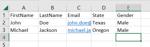excel columns
