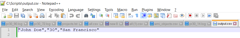 Exclude the Header from the Output