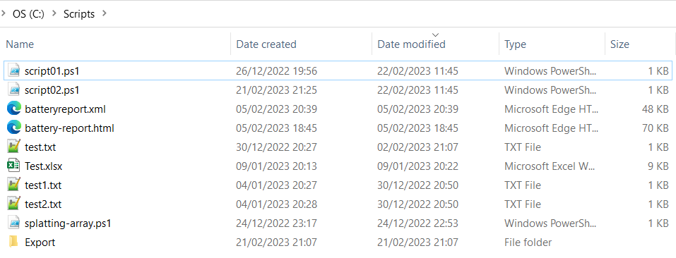 scripts-directory-display