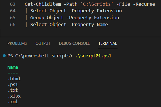 output-unique-extensions