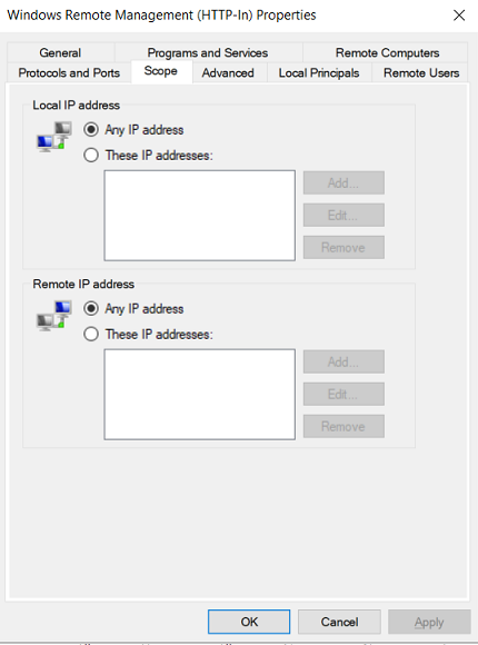 Set-NetFirewallRule -Name 'WINRM-HTTP-In-TCP' -RemoteAddress Any