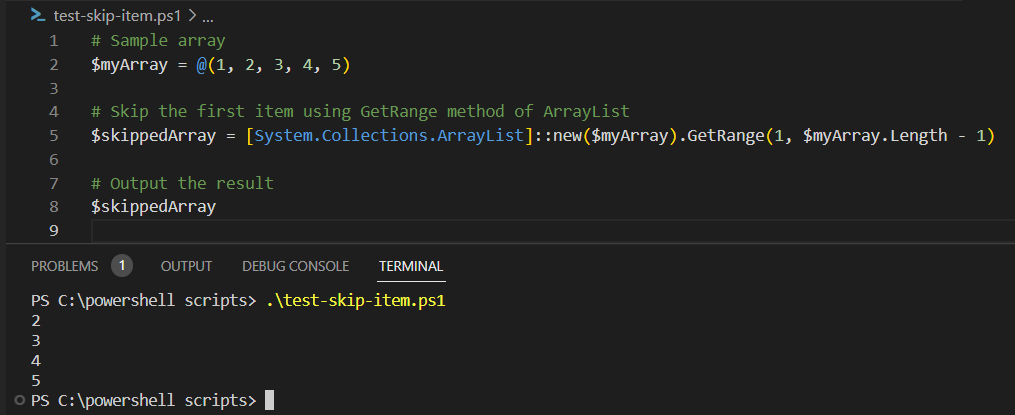 using arraylist to remove array first element